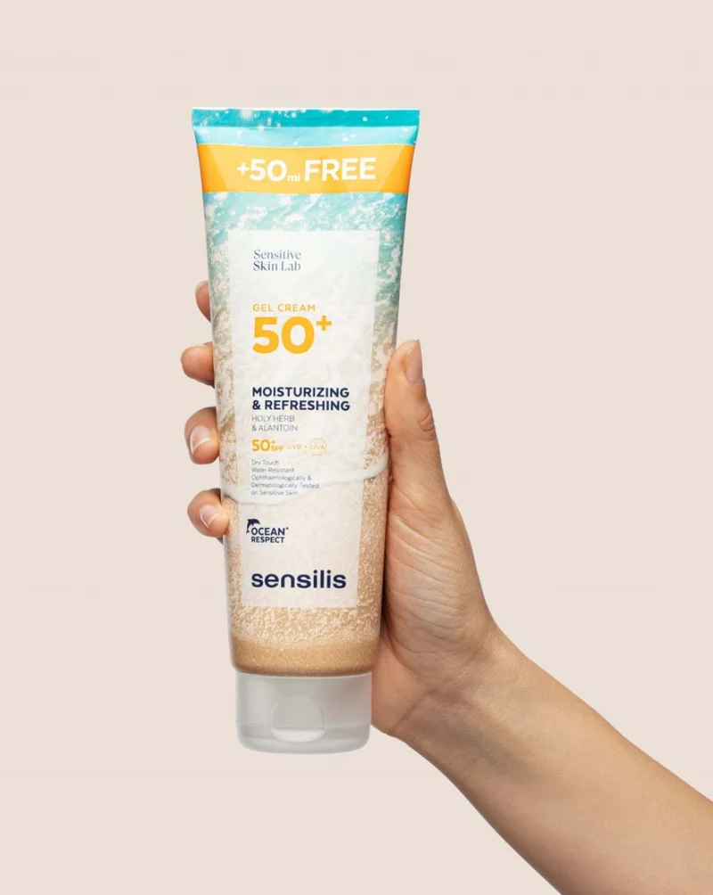 Sensilis gel-crema SPF50+ Hidratante y refrescante 200ml+ 50 ml GRATIS