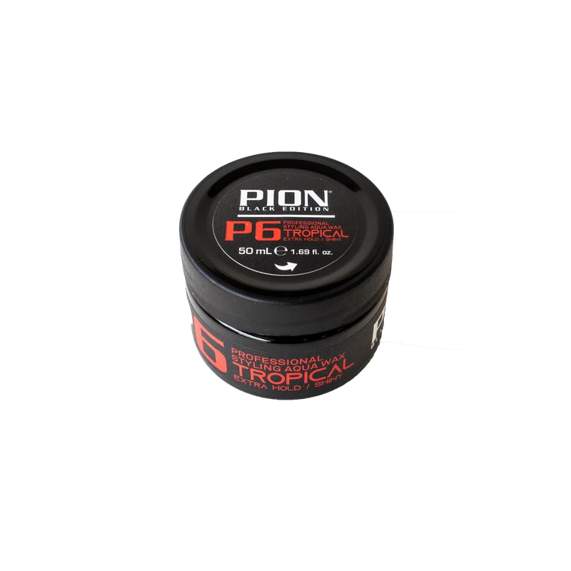 PION P6 Aqua Wax Tropical 50ml – Cera Brillo fijación Extra Fuerte