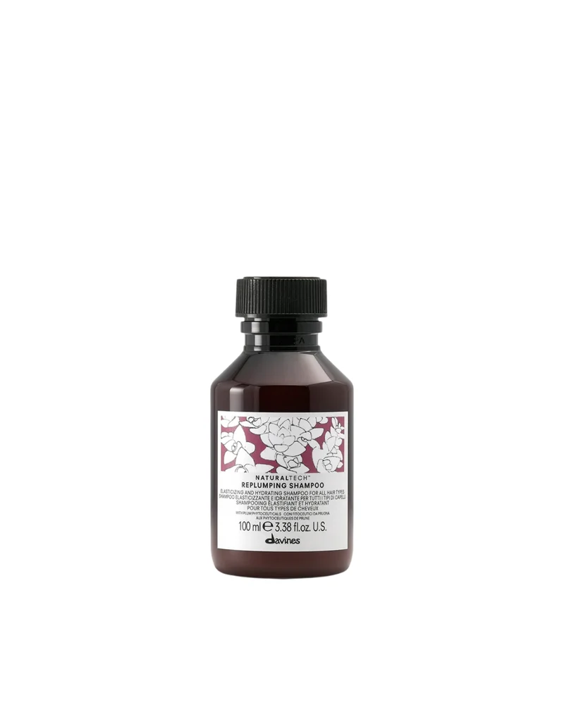 DAVINES NATURALTECH REPLUMPING SHAMPOO – Shampoo Elasticizzante e Idratante per Tutti i Tipi di Capelli