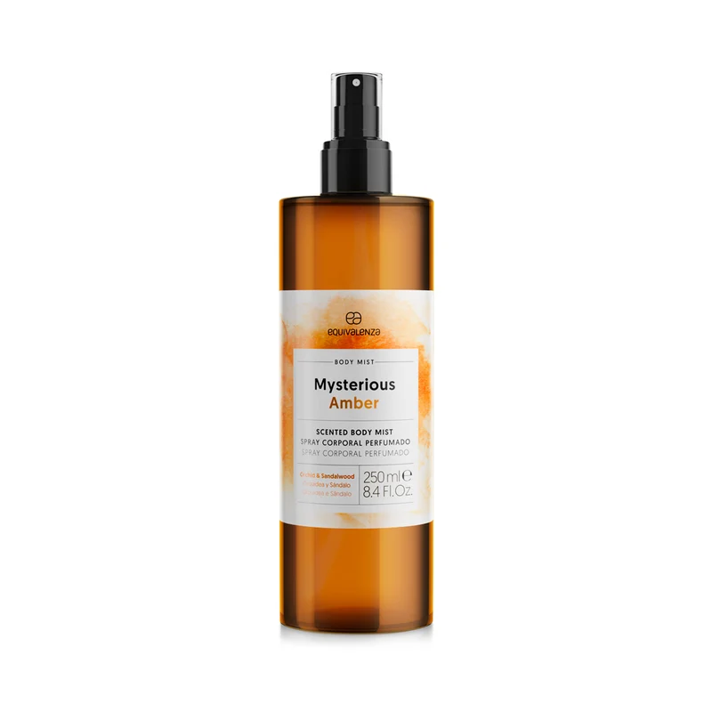 Body Mist Mysterious Amber (ambar, orquídea blanca y sándalo) 250ml