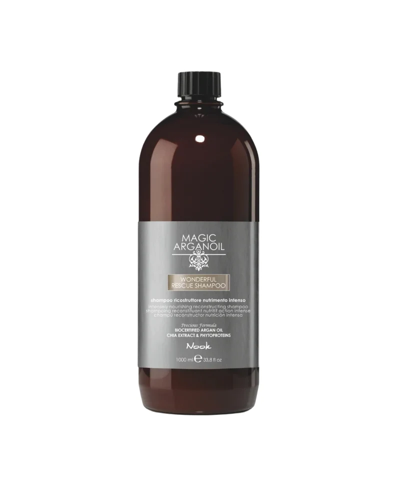 NOOK WONDERFUL RESCUE SHAMPOO – Shampoo ricostruttore professionale per capelli danneggiati, secchi e sensibilizzati