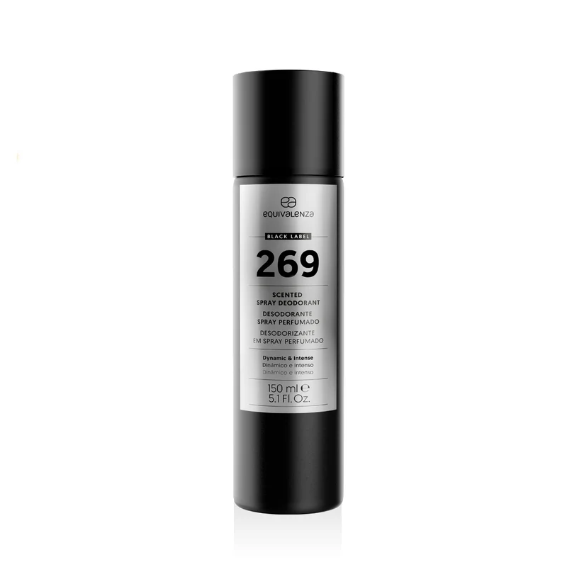 Desodorante spray perfumado Black Label 269