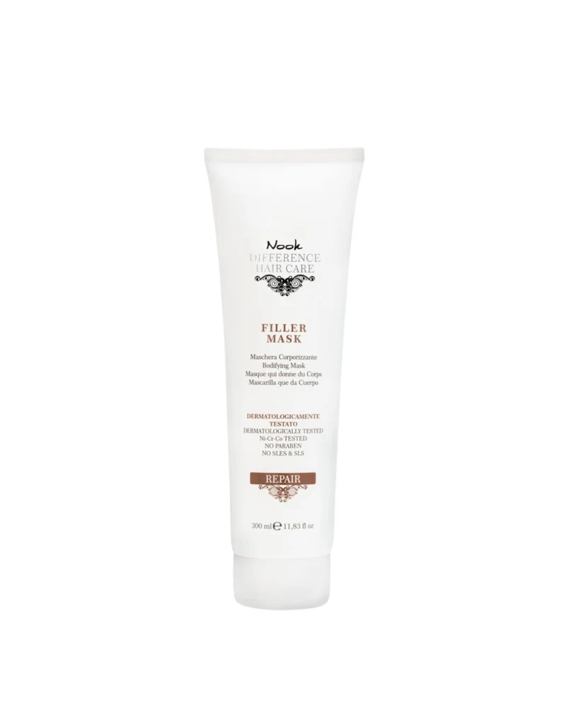 NOOK REPAIR FILLER MASK – Maschera ristrutturante corporizzante per capelli fini