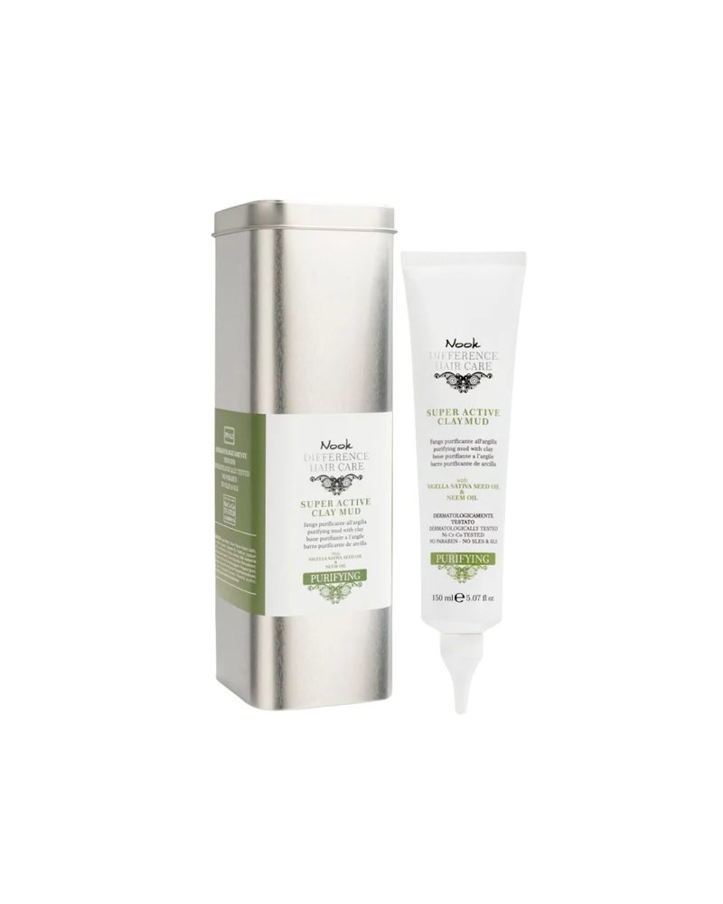 NOOK PURIFYING SUPER ACTIVE CLAY MUD – Fango purificante all’argilla per cute con forfora e sebo in eccesso