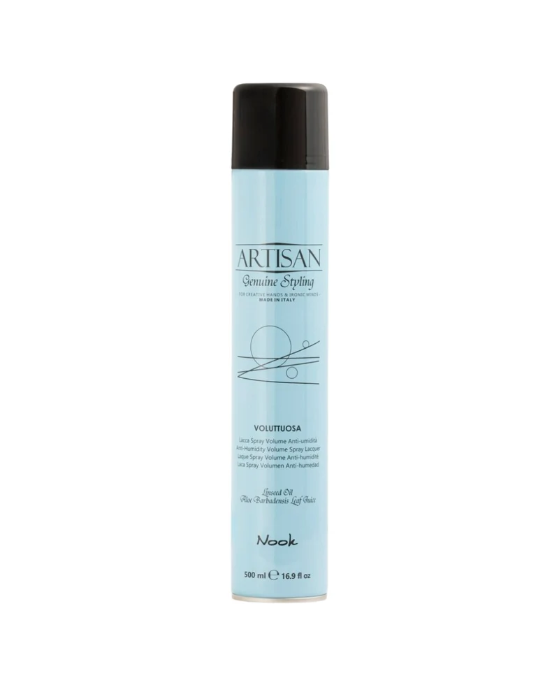 NOOK ARTISAN VOLUTTUOSA – Lacca spray volumizzante anti-umidità a tenuta media