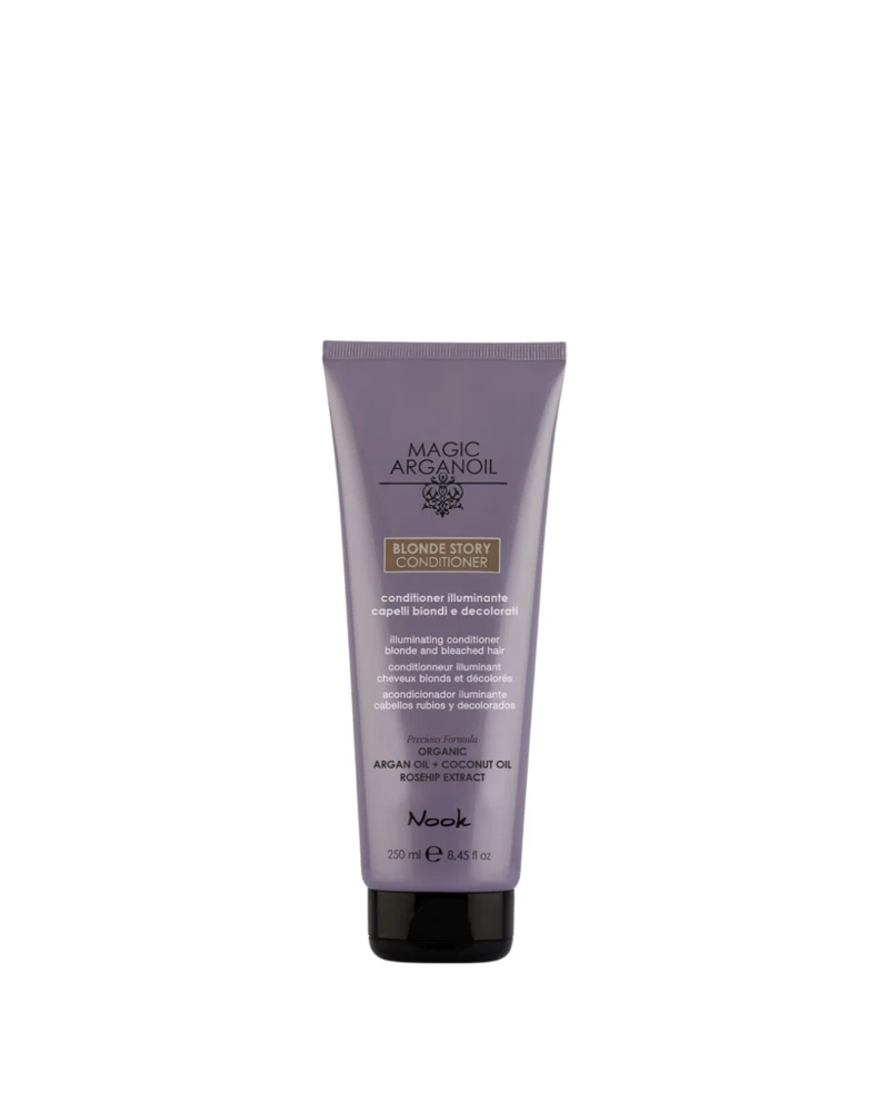 NOOK BLONDE STORY ILLUMINATING CONDITIONER – Conditioner illuminante per capelli biondi, decolorati, con mèches, bianchi e grigi