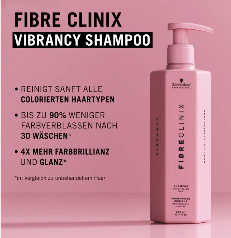 SCHWARZKOPF PROFESSIONAL FIBRE CLINIX Vibrancy Shampoo 300 ml