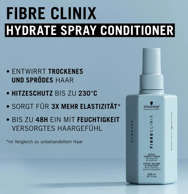 SCHWARZKOPF PROFESSIONAL FIBRE CLINIX Hydrate Spray Conditioner 200 ml