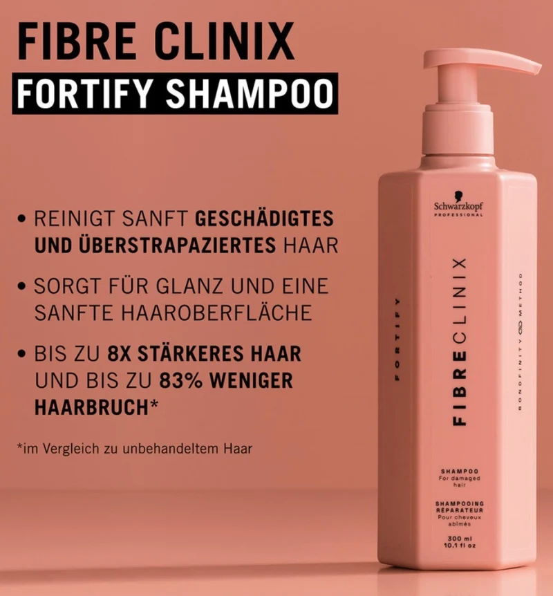SCHWARZKOPF PROFESSIONAL FIBRE CLINIX Fortify Shampoo 300 ml