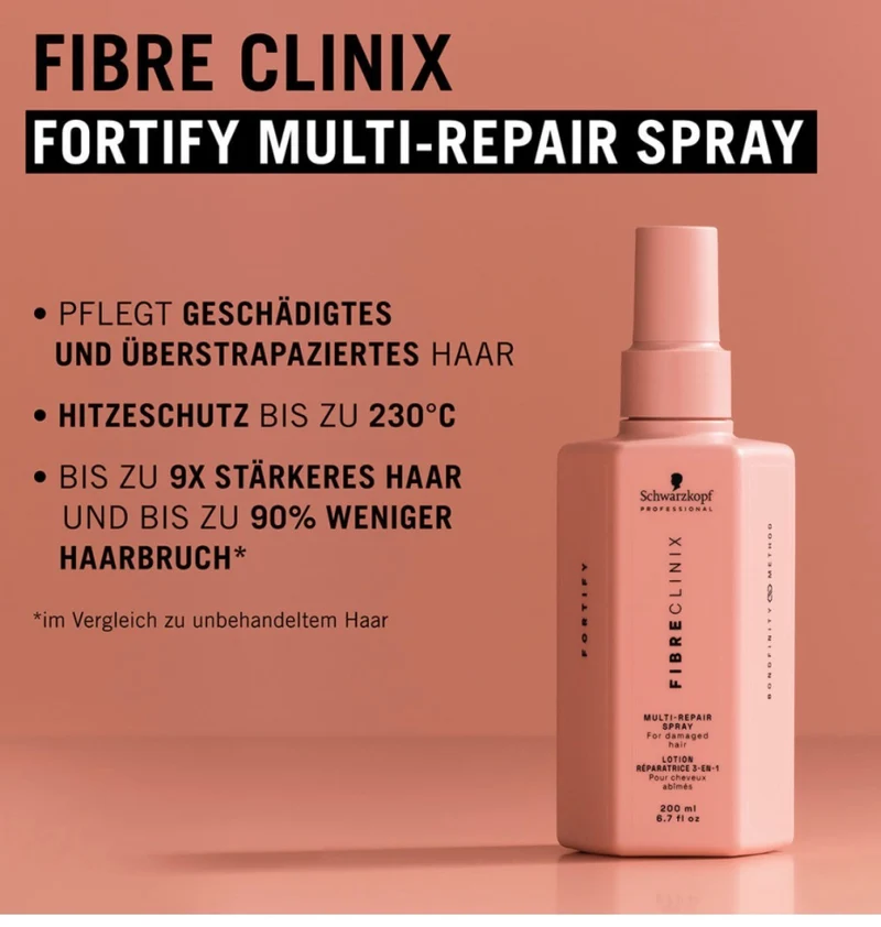 SCHWARZKOPF PROFESSIONAL FIBRE CLINIX Fortify Multi-Repair Spray 200 ml