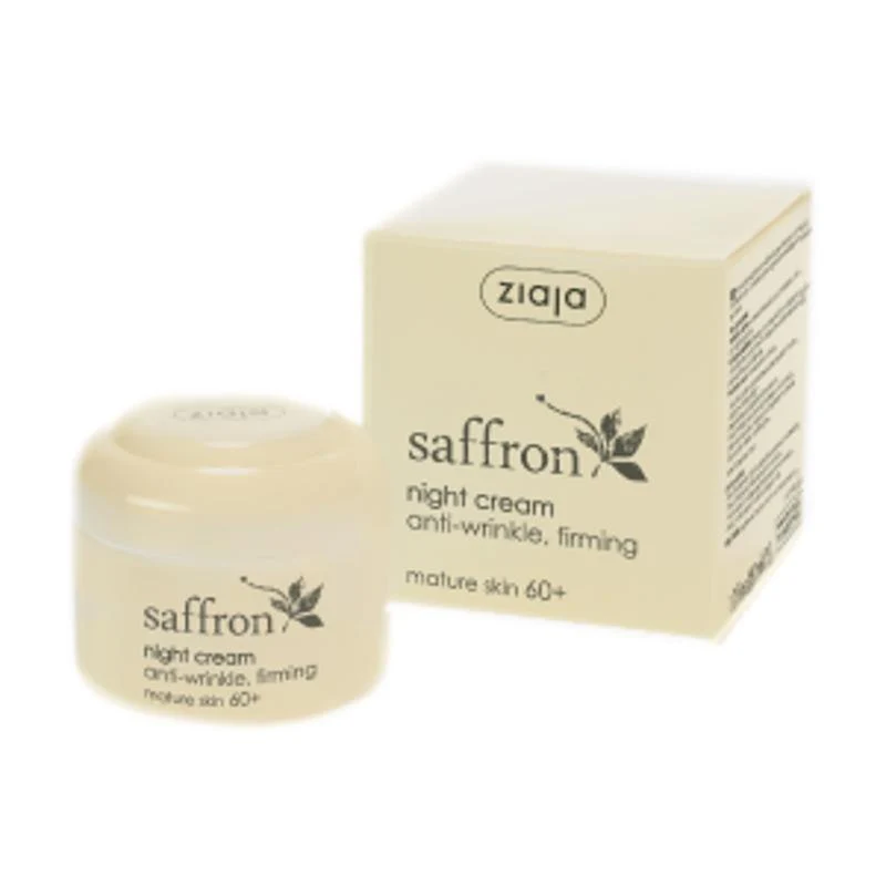 Crema facial de noche antiarrugas Azafrán