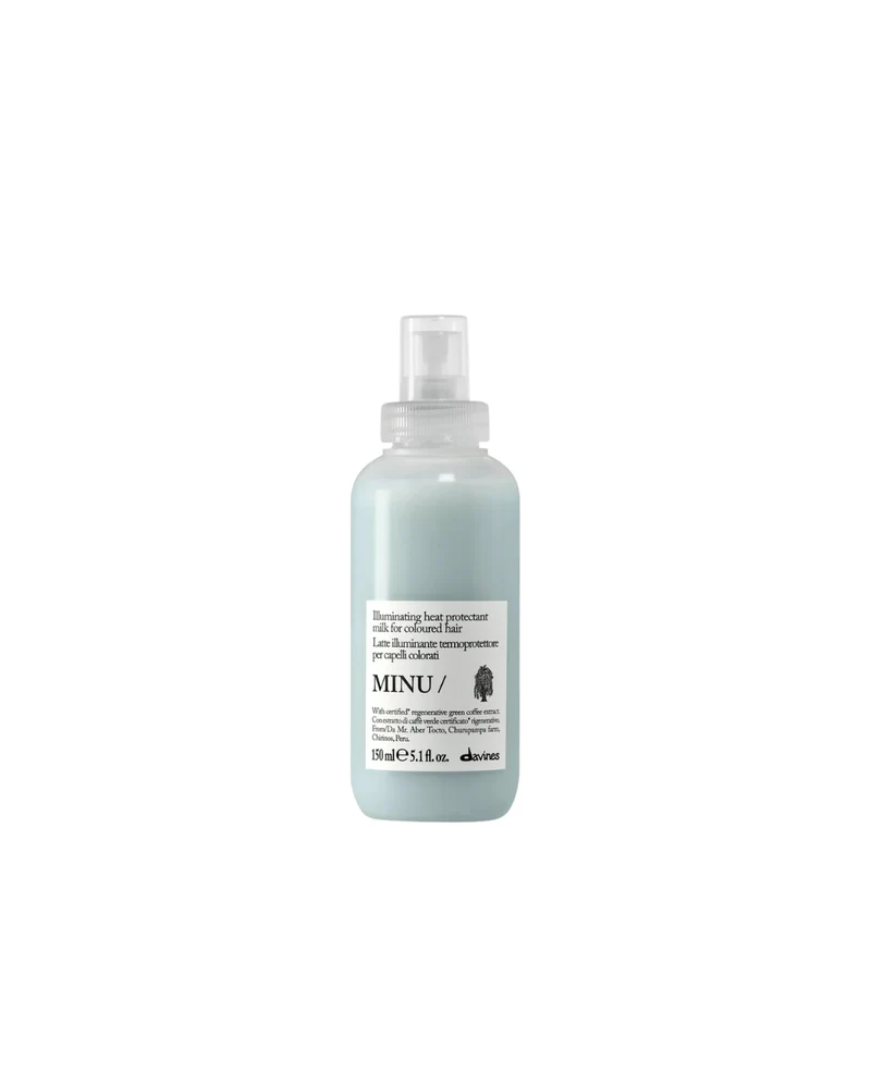 DAVINES MINU MILK – Latte Leave-In Illuminante e Termoprotettore per Capelli Colorati