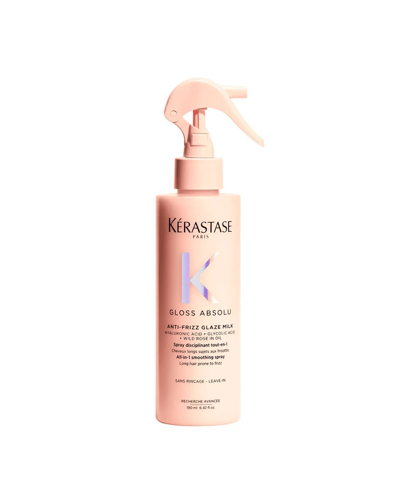 KÉRASTASE GLOSS ABSOLU ANTI-FRIZZ GLAZE MILK – Spray levigante anti-crespo con protezione termica
