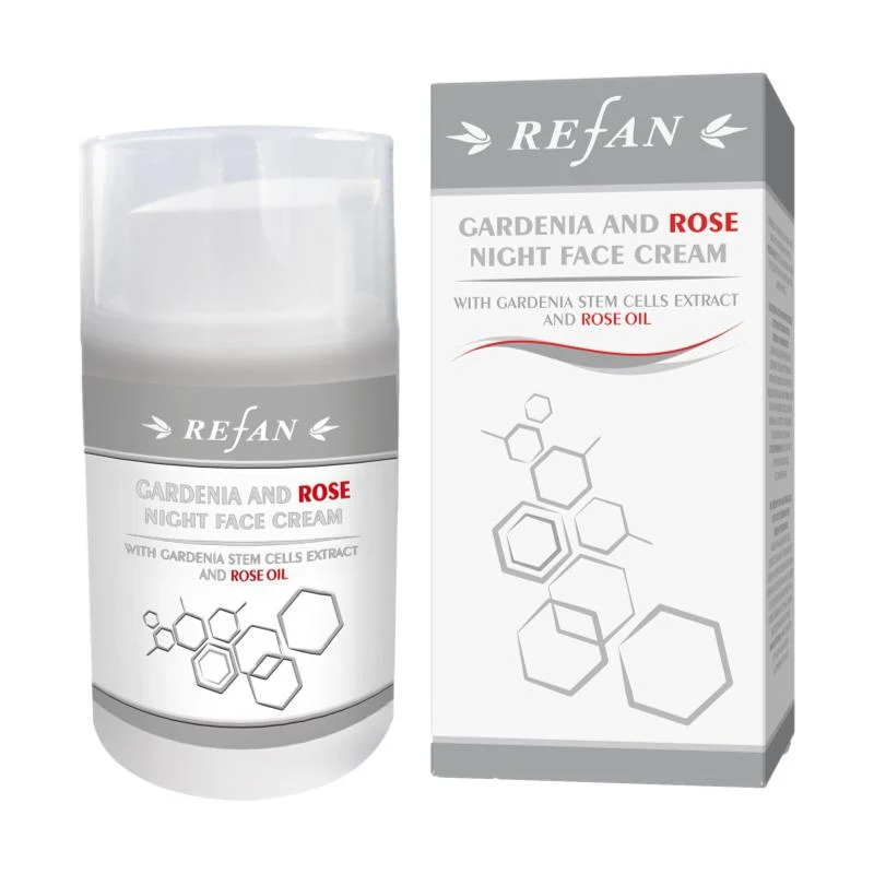 Crema facial de Noche - Gardenia y Aceite de Rosas