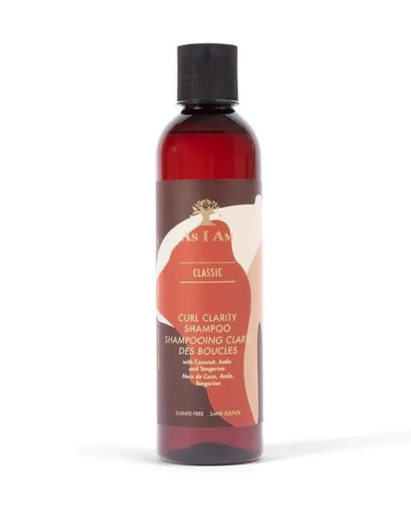 As I Am Curl Clarity Shampoo 237 ml - Champú clarificante suave con coco, amla y mandarina para rizos limpios y definidos