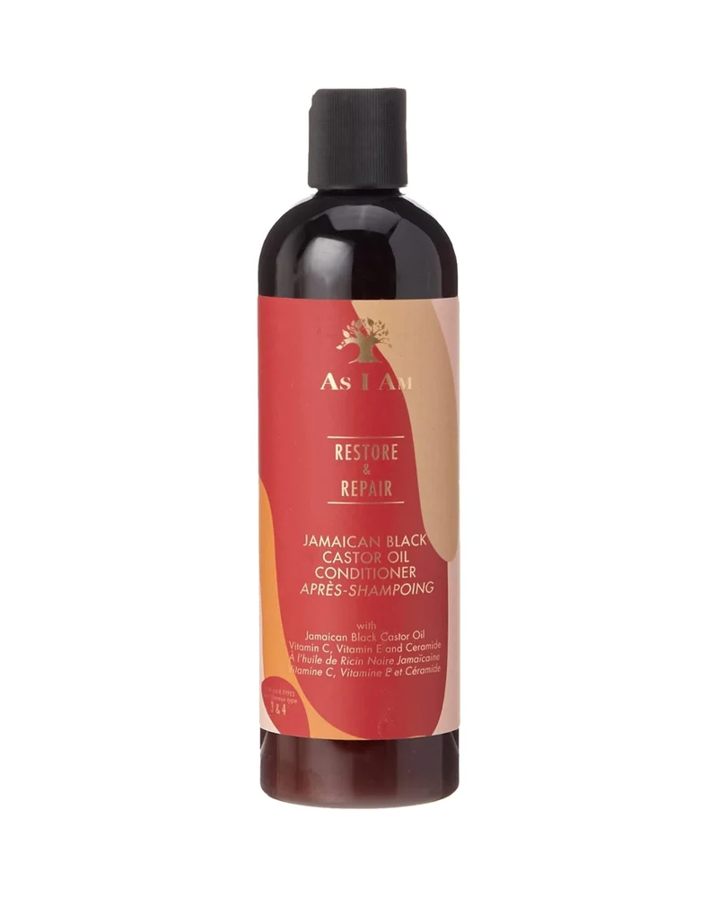 As I Am Restore & Repair Acondicionador Jamaican Black Castor Oil 355 ml - Reparación, hidratación y fortalecimiento del cabello dañado