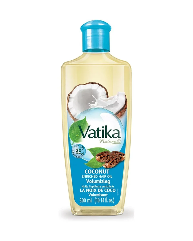 Dabur Vatika Aceite Capilar de Coco 200 ml - Nutrición intensa y brillo para todo tipo de cabello