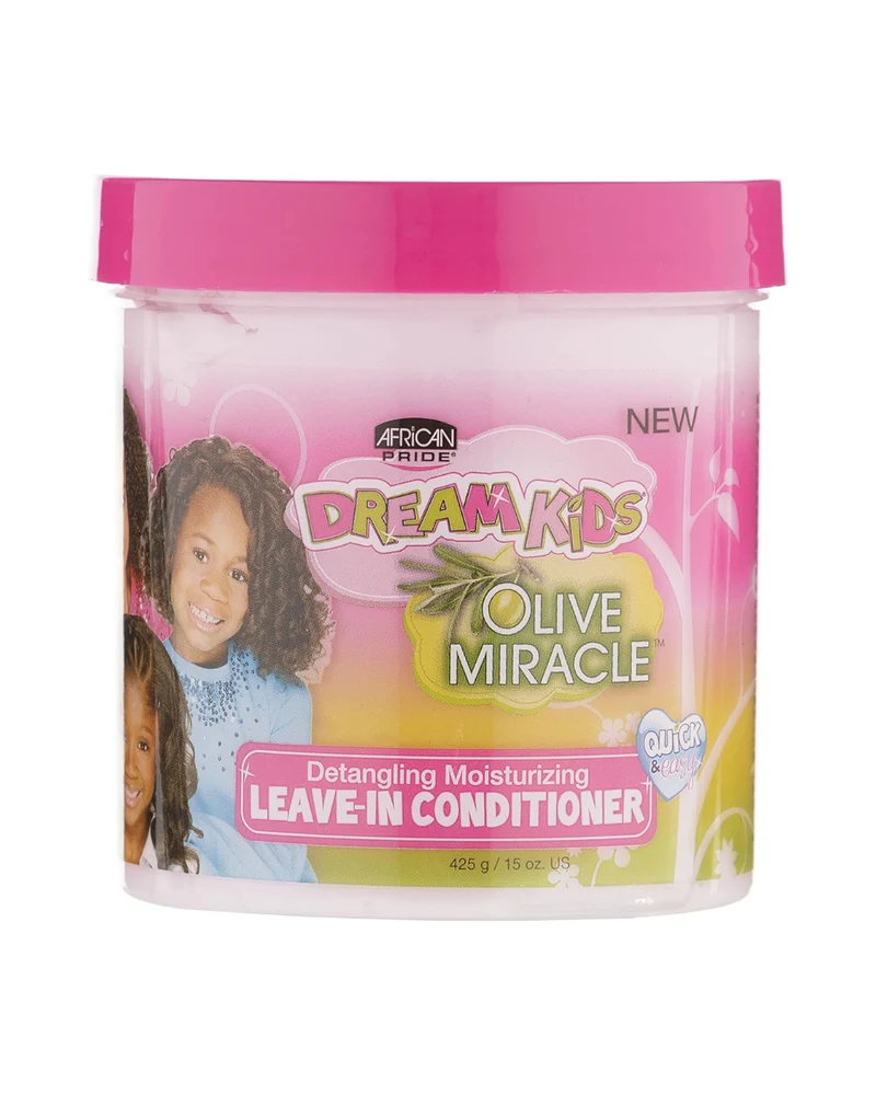 African Pride Dream Kids – Acondicionador Hidratante Desenredador Leave-In (425 g) - Desenreda sin tirones, hidrata y ayuda a reducir la rotura