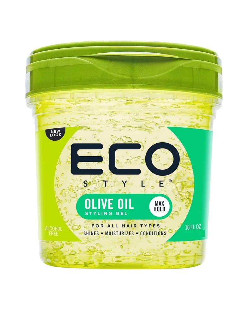 ECO Styler Gel Olive Oil (236 ml / 454 ml) - Gel fijador para rizos con aceite de oliva, control del frizz y brillo sin residuo