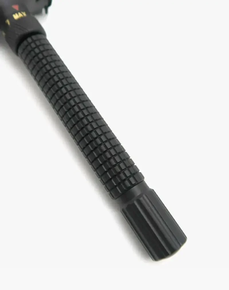 Ubersuave Eco-Razor 201B 可調式啞黑剃鬚刀Matte Black Adjustable Butterfly Open Double Edge Razor