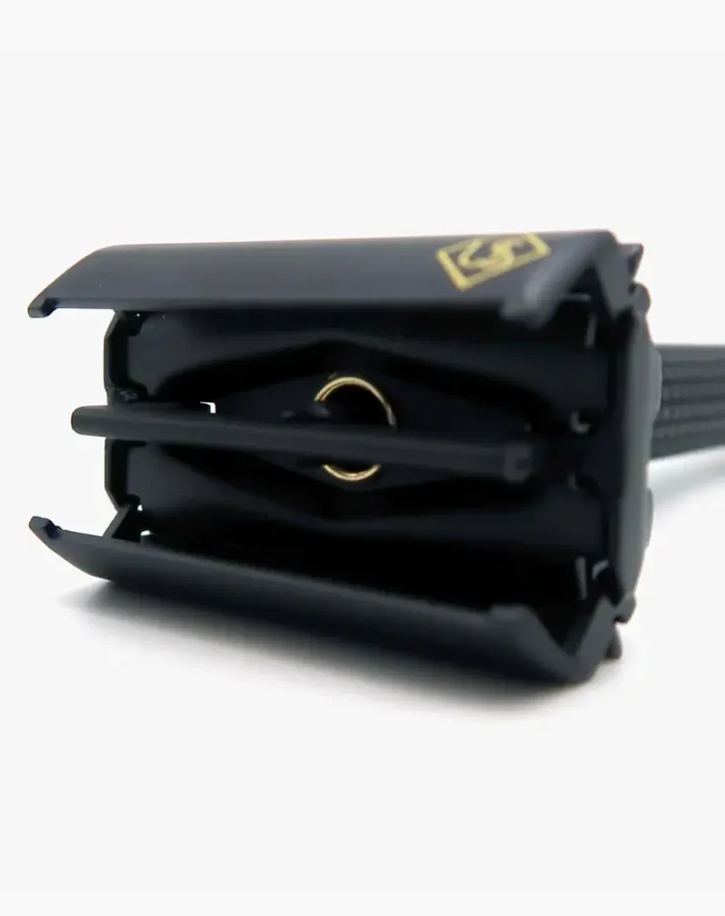 Ubersuave Eco-Razor 201B 可調式啞黑剃鬚刀Matte Black Adjustable Butterfly Open Double Edge Razor
