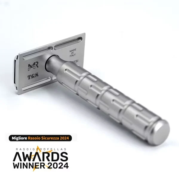 The Goodfellas' smile Syntesi Stainless Steel Safety Razor 雙導向面 303不鏽鋼 剃鬚刀 ( 附送feather 刀片一盒 ）