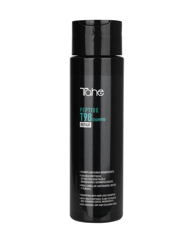 TAHE - Peptide T98 Repair Champú Anticaída Reparador Densificante con Multipéptidos 300 ml - Repara la Fibra y Aumenta la Densidad - Cabello Dañado