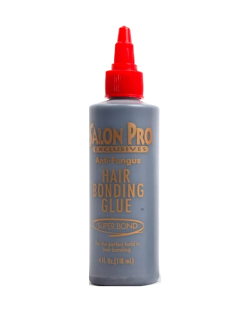 SALON PRO - Pegamento Capilar Negro y Transparente 60 y 118 ml - Fijación Extra Fuerte en 30 Segundos - Extensiones, Trenzas y Pelucas - Anti-Fungus