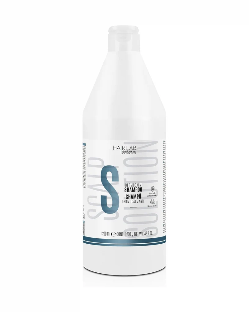 SALERM - Hair Lab Dermocalmante Champú con Hamamelis, Romero, Menta y Tomillo 1200ml - Calma el Picor y la Irritación - Cuero Cabelludo Sensible