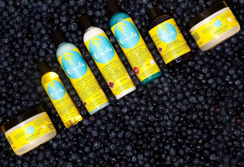 CURLS - Blueberry Bliss Reparative Leave-In Acondicionador sin Aclarado, Arándano, Quinoa, Coco 236 ml - Repara y Reduce la Rotura - Rizado y Afro