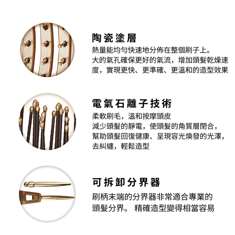Olivia Garden Nano Thermic Flex Ionic Bristle 納米陶瓷解結造型梳