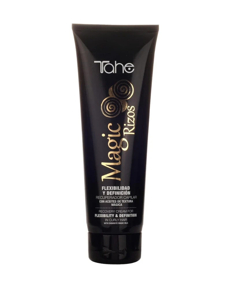 TAHE - Magic Rizos Mascarilla Instantánea Recuperadora de Rizos Fijación Fuerte 250 ml - Rizo Definido 48 Horas sin Aclarado - 7 Aceites Vegetales