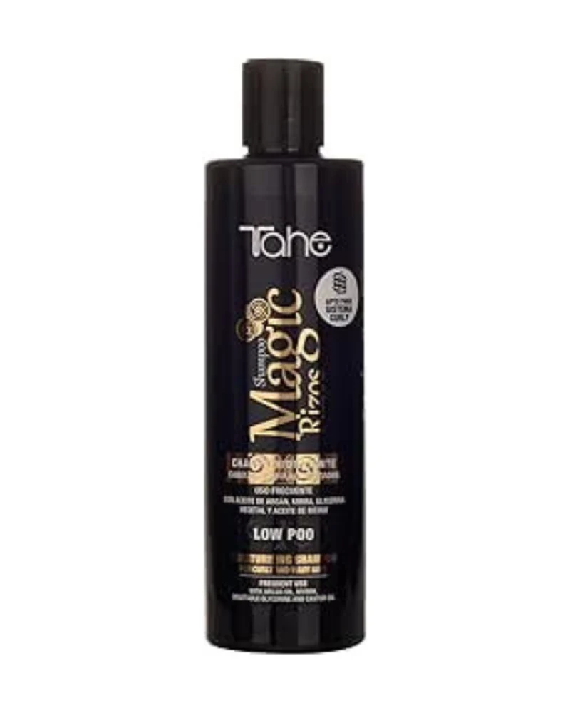 TAHE - Magic Rizos Champú Hidratante Low Poo Uso Frecuente 300 ml - Limpia y Revitaliza el Rizo sin Resecar - Método Curly, Rizados y Ondulados