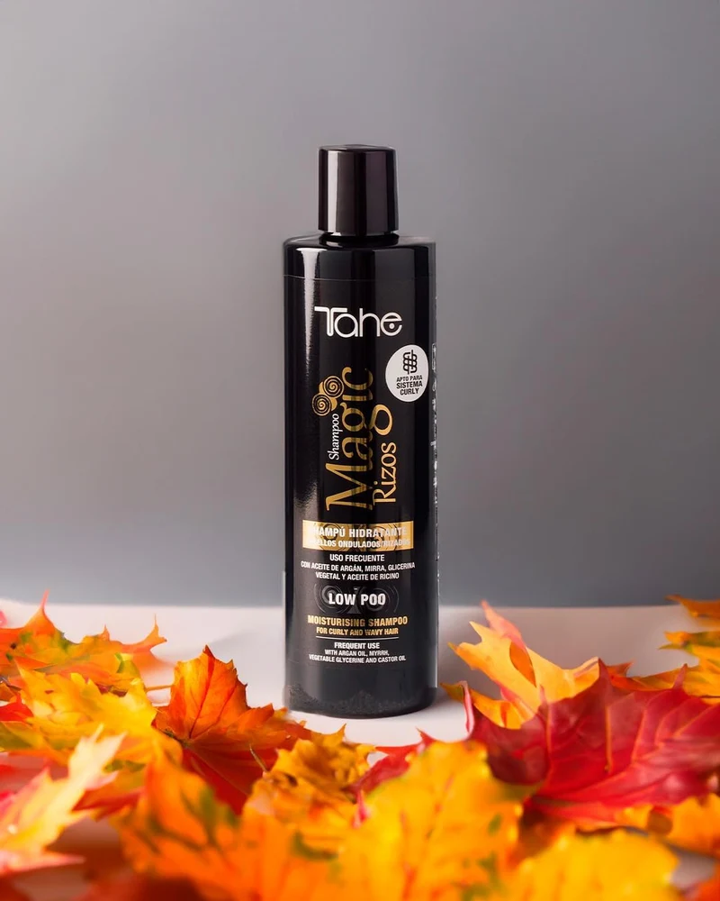 TAHE - Magic Rizos Champú Hidratante Low Poo Uso Frecuente 300 ml - Limpia y Revitaliza el Rizo sin Resecar - Método Curly, Rizados y Ondulados