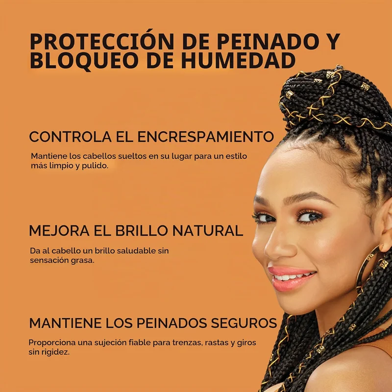 African Pride Black Castor Miracle Braid, Loc & Twist Gel 8 oz