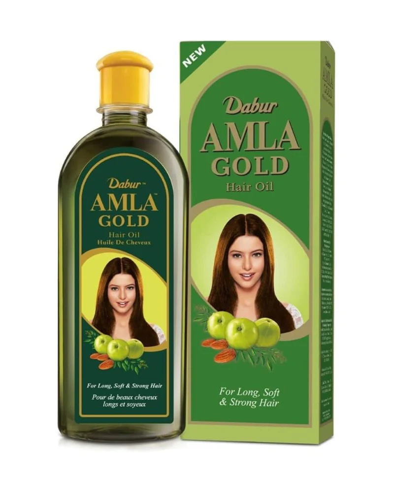 Aceite Capilar Dabur Amla Oro 200 ml – Fortalecedor, Anti-Caída y Brillo Intenso