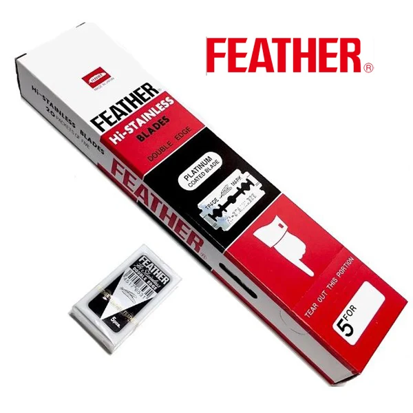Feather羽毛白金雙面刀片(5片 / 100片）