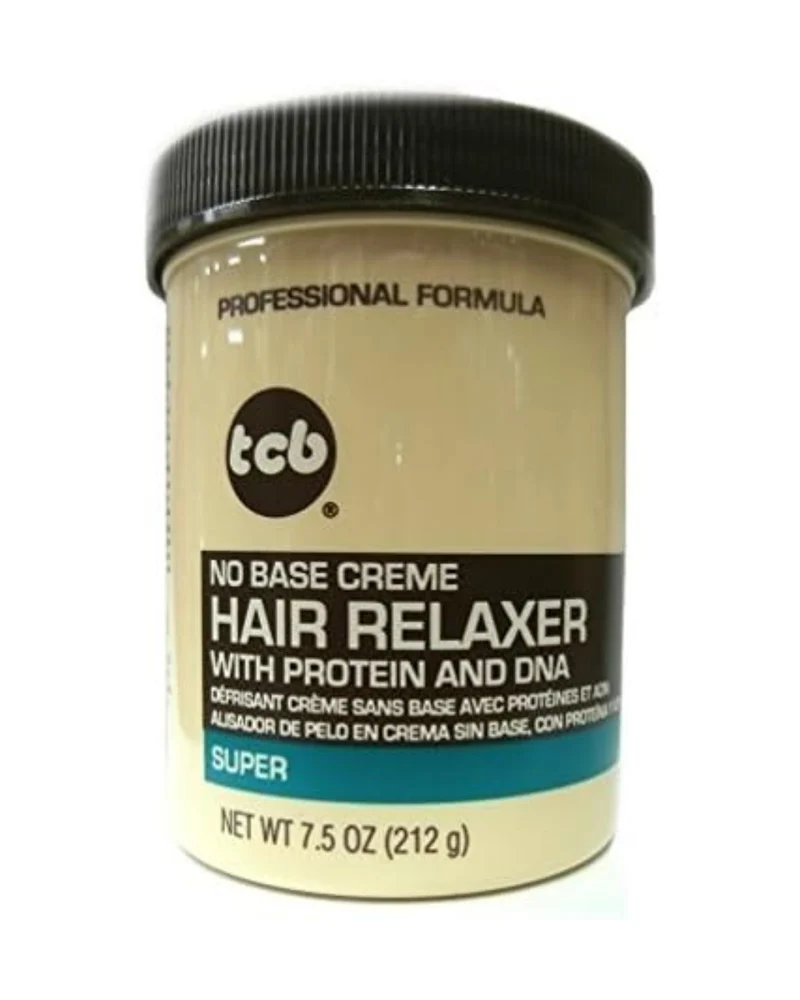 TCB No Base Creme Hair Relaxer Super – Alisado TCB No Base Creme Hair Relaxer Super – Alisado Intenso (212 g) | Alisante en crema de alta potencia para cabello muy rizado y resistente 212 g