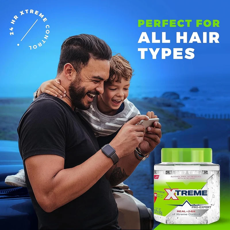 Wetline Xtreme Professional Gel de estilismo para líneWetline Xtreme Professional – Gel de estilismo Extra Hold (15.72 oz / 450 g aprox.) | Fijación extra fuerte para definición duradera sin frizza húmeda de agarre extra, 15.72 onzas