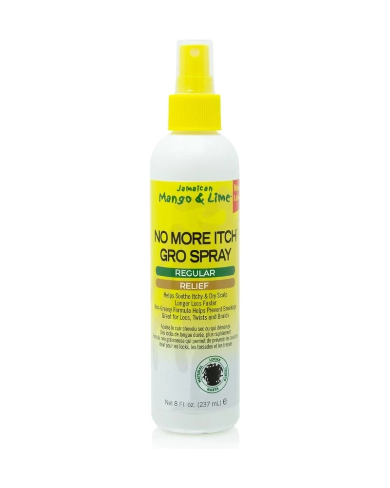 Jamaican Mango & Lime Rasta Itch Gro Spray 237 ml – Spray Calmante Antipicor para Cuero Cabelludo