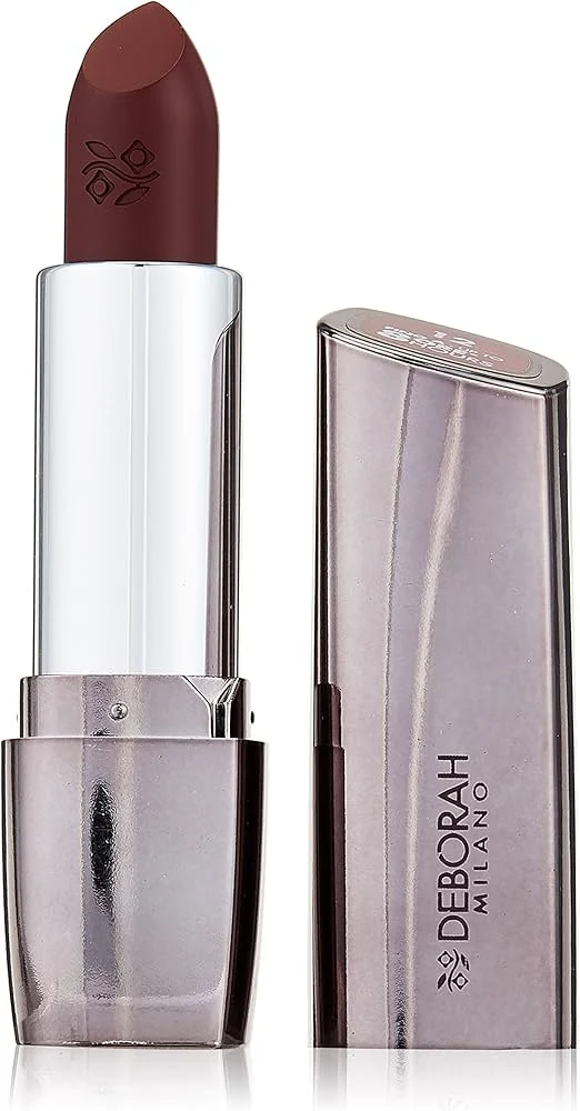 Deborah Milano Red Long Lasting Lipstick – Pintalabios larga duración con aroma frutal