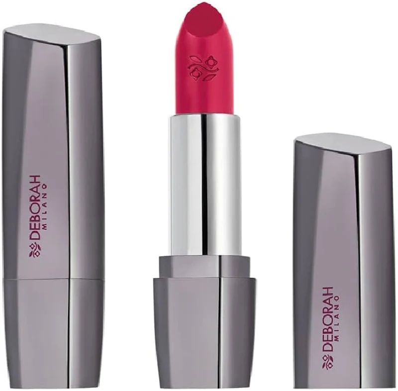 Deborah Milano Red Long Lasting Lipstick – Pintalabios larga duración con aroma frutal
