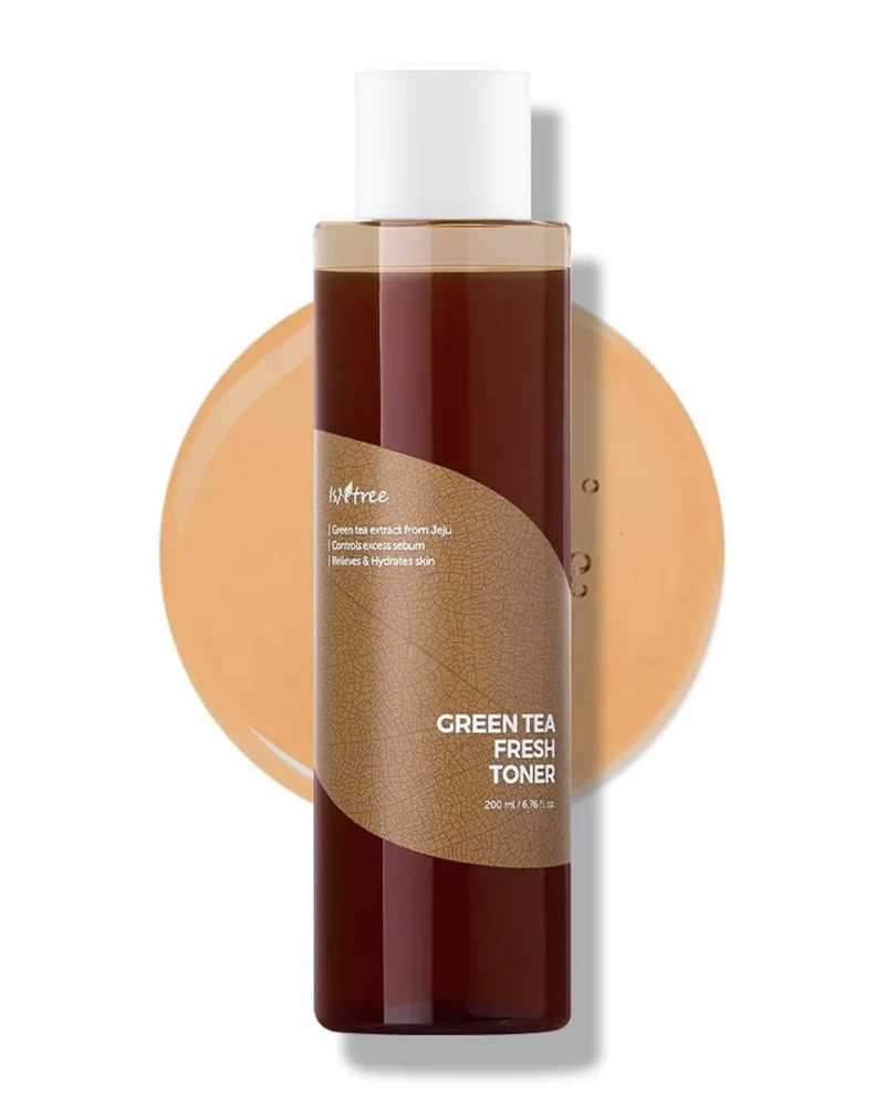 ISNTREE Green Tea Fresh Toner – Tónico facial equilibrante con 80 % de té verde de Jeju 200ml