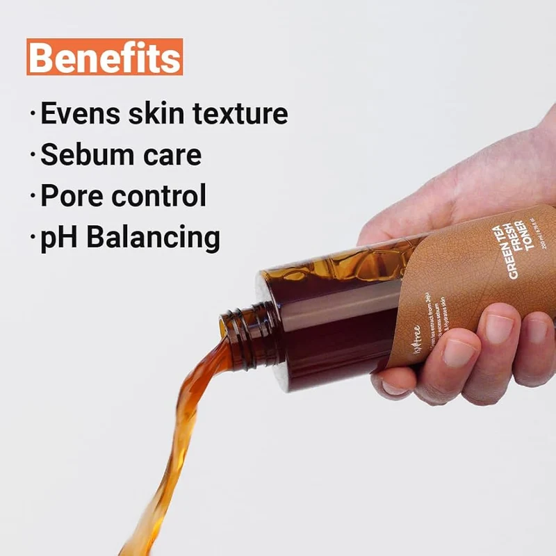 ISNTREE Green Tea Fresh Toner – Tónico facial equilibrante con 80 % de té verde de Jeju 200ml