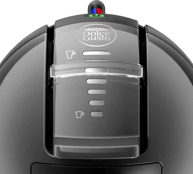 Krups Nescafé Dolce Gusto Mini Me Cafetera, capacidad 0.8 L, bebidas frías o calientes, Play&Select, Thermoblock, 35 tipos café, Negra, KP1238