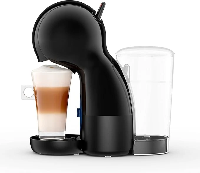 Krups Nescafé Dolce Gusto Piccolo XS - Cafetera cápsulas, 1500 W potencia, depósito de 0.8 L, monodosis multibebidas frías y calientes, manual, compacta, negro y gris