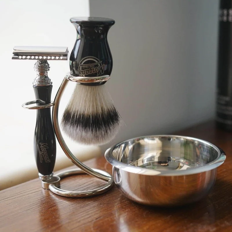 Morgan’s Luxury Shave Gift Set in Wooden Box 不銹鋼剃鬚禮盒