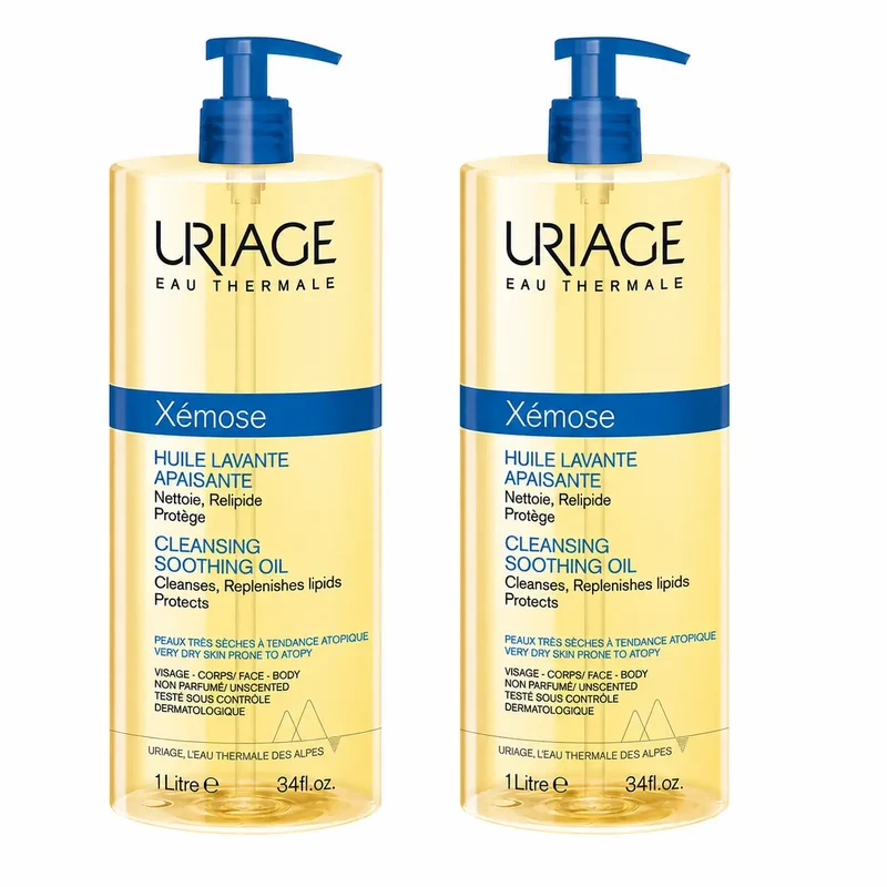 Uriage Xemose C8+ Aceite Limpiador Anti-Picor 1000Ml , pack 2
