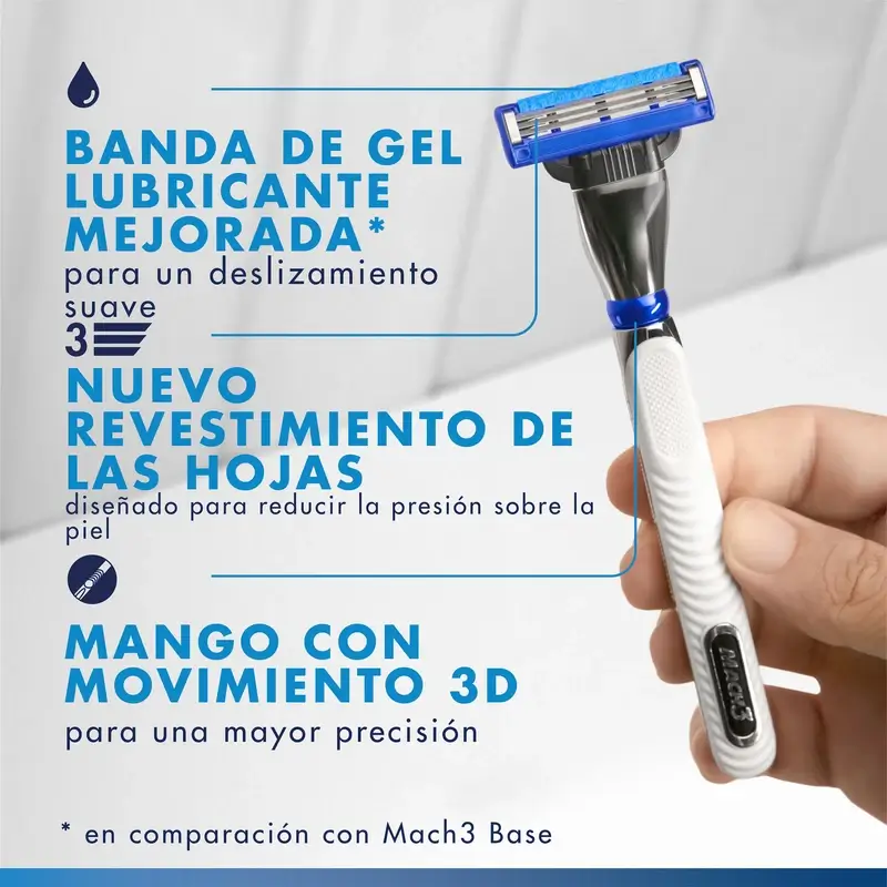 Gillette Mach3 Turbo hombre, 8 Recambios