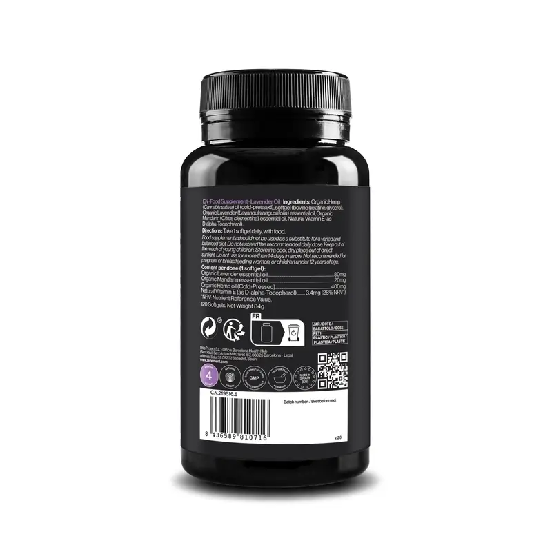 Zenement Aceite De Lavanda, 120 cápsulas blandas